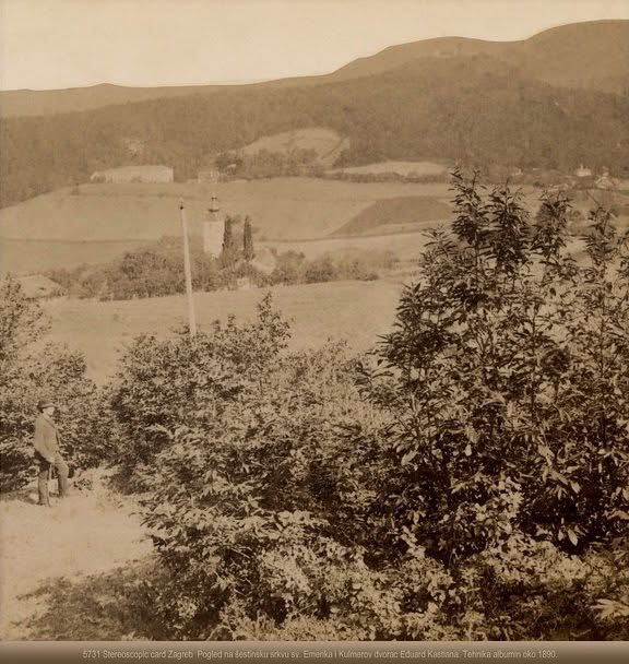 Crkva sv. Mirka, Kulmerovi dvori, Šestine 1890. godine